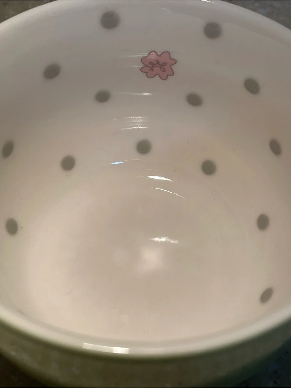 2005 Starbucks Pastel Green Polka Dot Mug